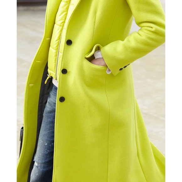 lime green coat